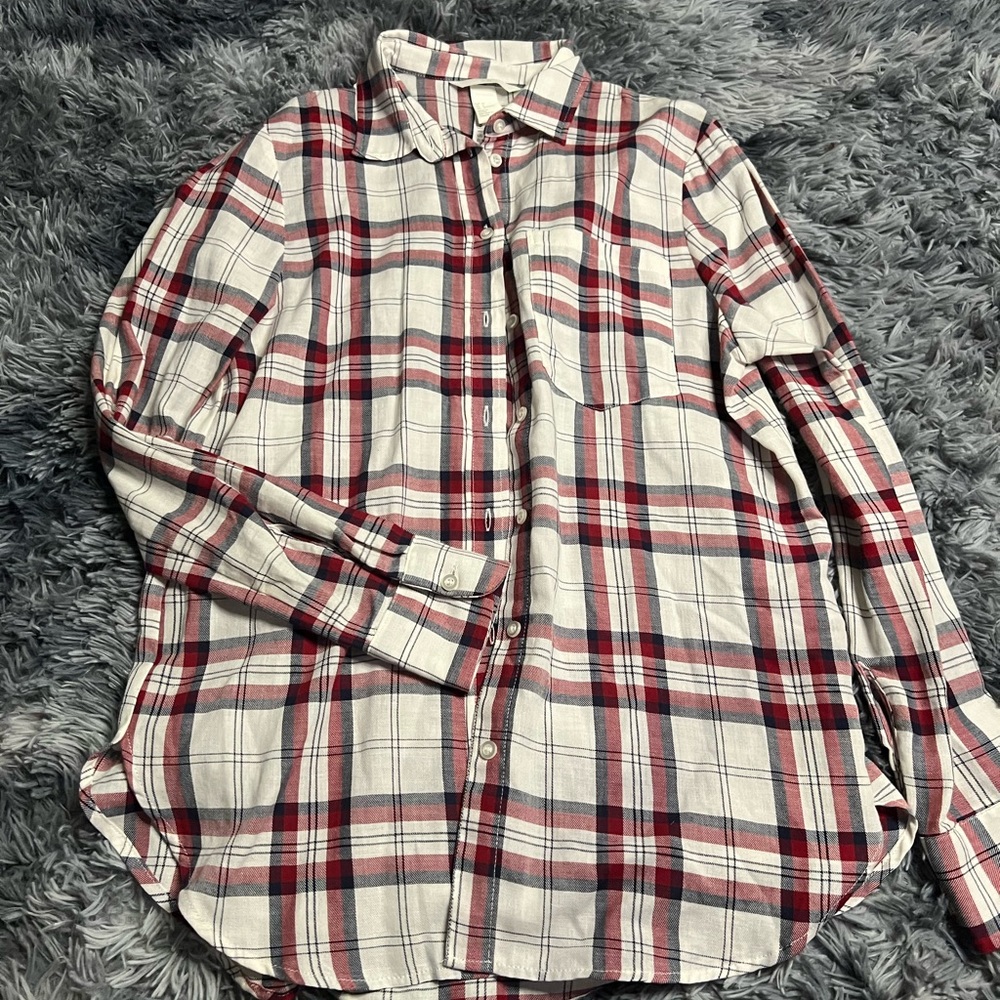 H&M Plaid Button Up